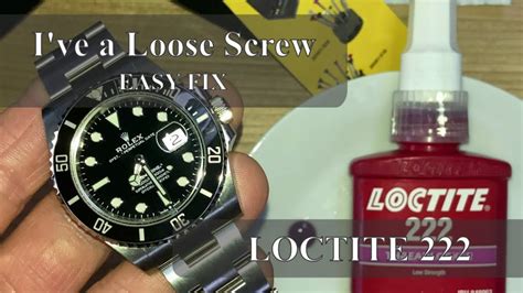 which grade loctite for rolex bracelet links|Loctite on Rolex watch.